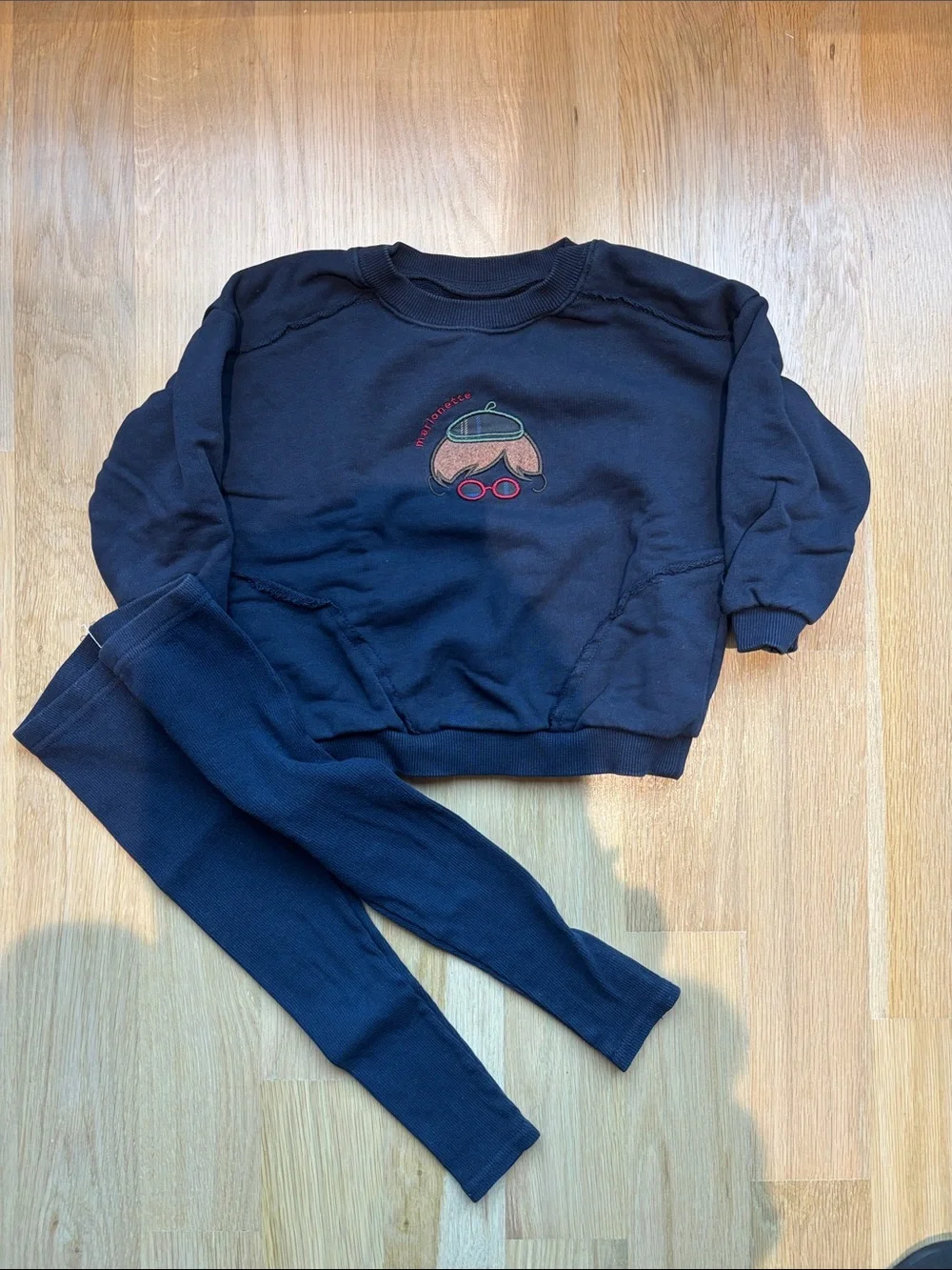 Lil Legs Kids Navy Sweatshirt and Leggings Matching Set